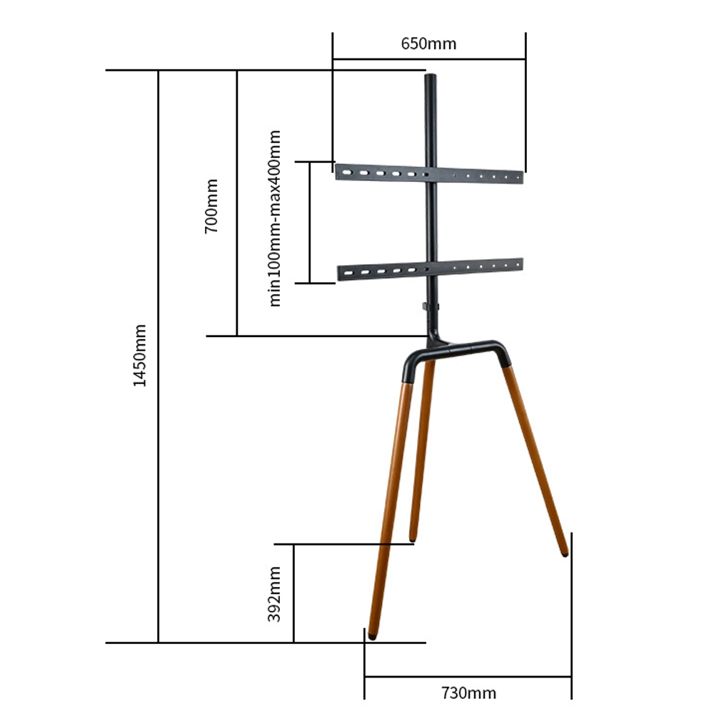 Kệ Treo Tivi 3 Chân VST-001B Siêu Đẹp 43 - 65inch