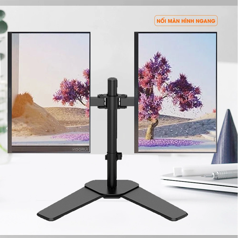 Giá Treo Hai Màn Hình Để Bàn M042 17 – 27 Inch