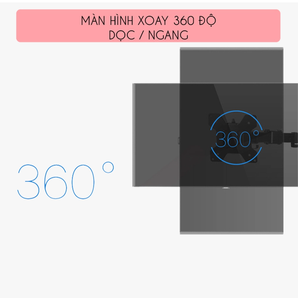 Giá Treo 4 Màn Hình Máy M054 (17" - 27") Hàng Nhập Khẩu