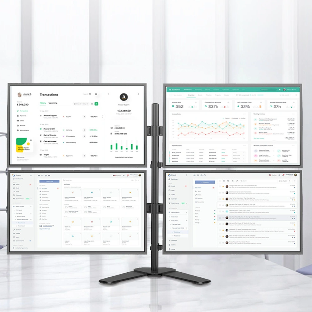 Giá Treo 4 Màn Hình M044 (17" – 27") Hàng Nhập Khẩu