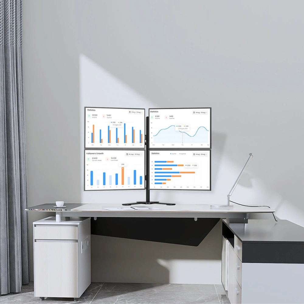 Giá Treo 4 Màn Hình M044 (17" – 27") Hàng Nhập Khẩu