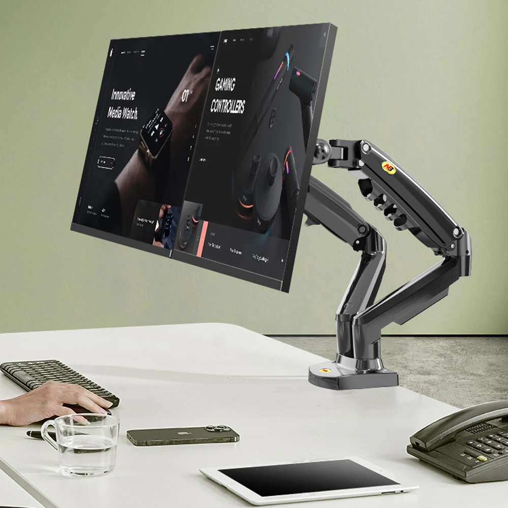 Giá Treo 2 Màn Hình Máy Tính NB F160 (17"- 29") Xoay Đa Năng Tiện Lợi