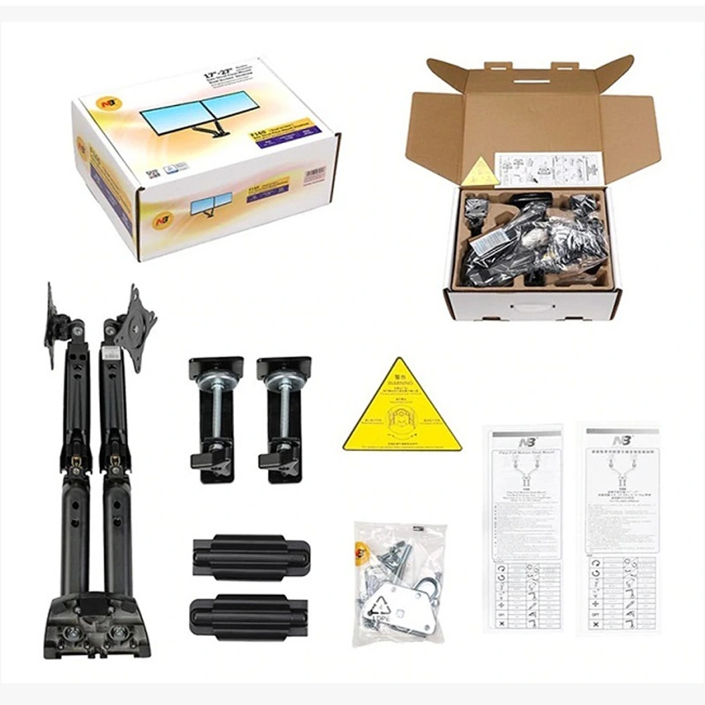 Giá Treo 2 Màn Hình Máy Tính NB F160 (17"- 29") Xoay Đa Năng Tiện Lợi