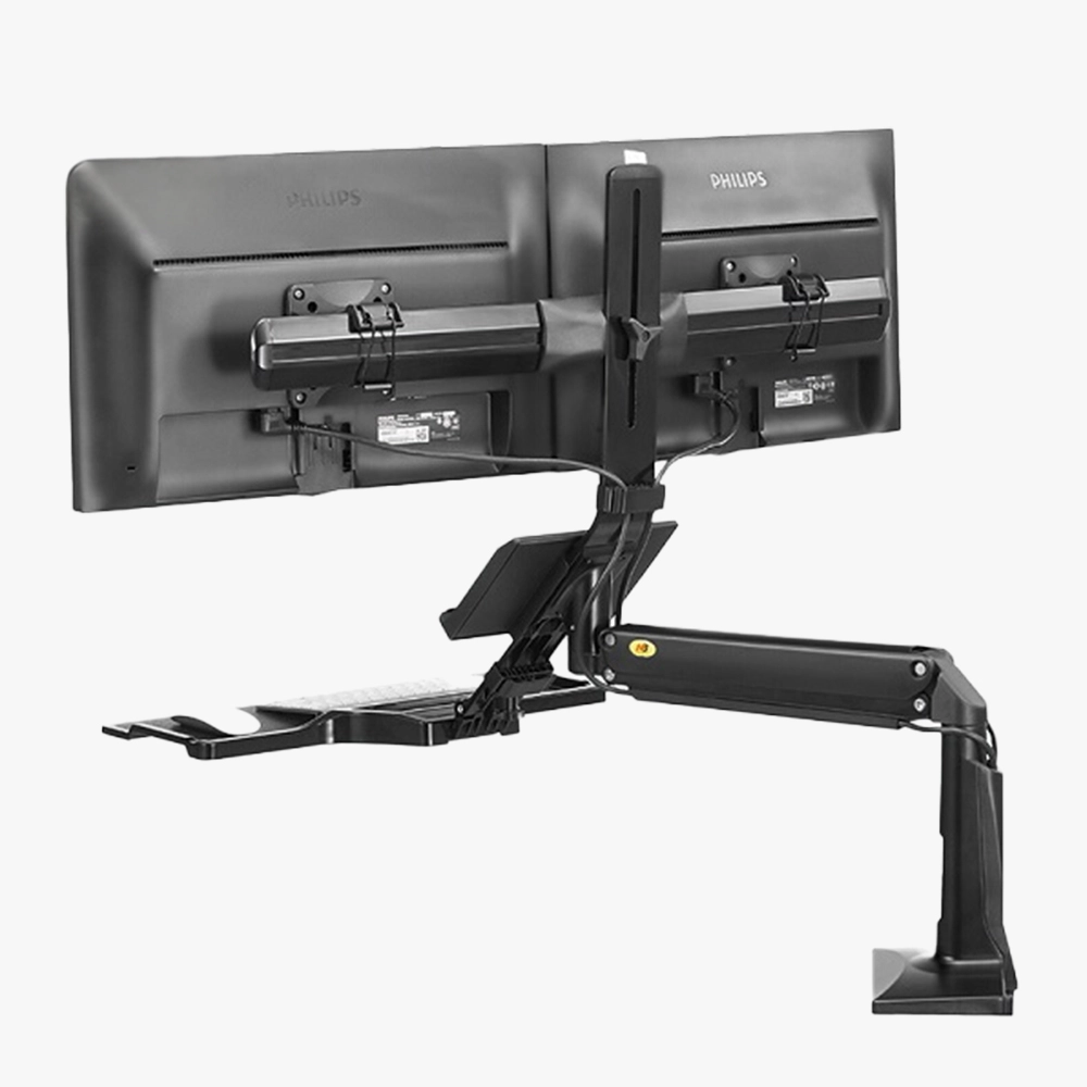Giá Đỡ Kẹp Bàn 2 Màn Hình Máy Tính NB-FC24 (17"- 24")