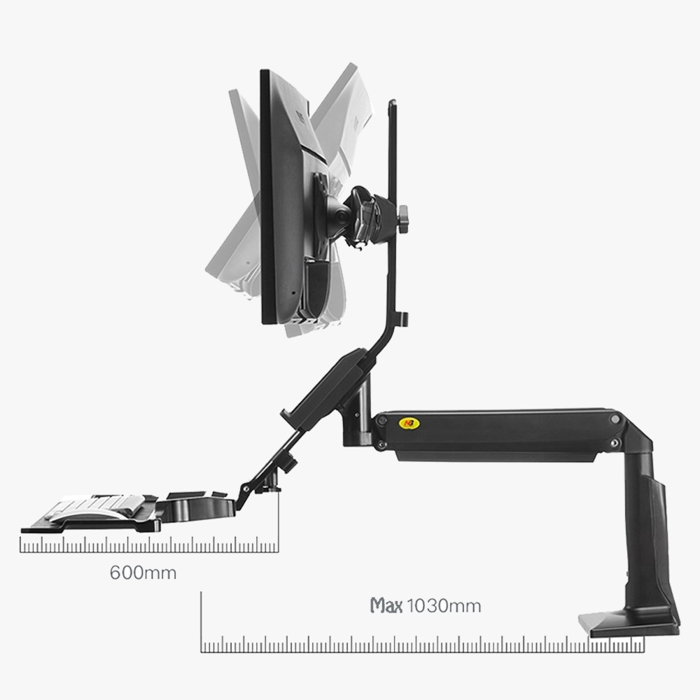 Giá Đỡ Kẹp Bàn 2 Màn Hình Máy Tính NB-FC24 (17"- 24")