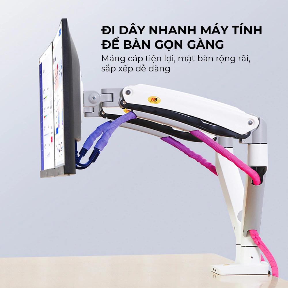 Giá Treo 2 Màn Hình Máy Tính NB F195A (19"- 32") Xoay Mọi Hướng