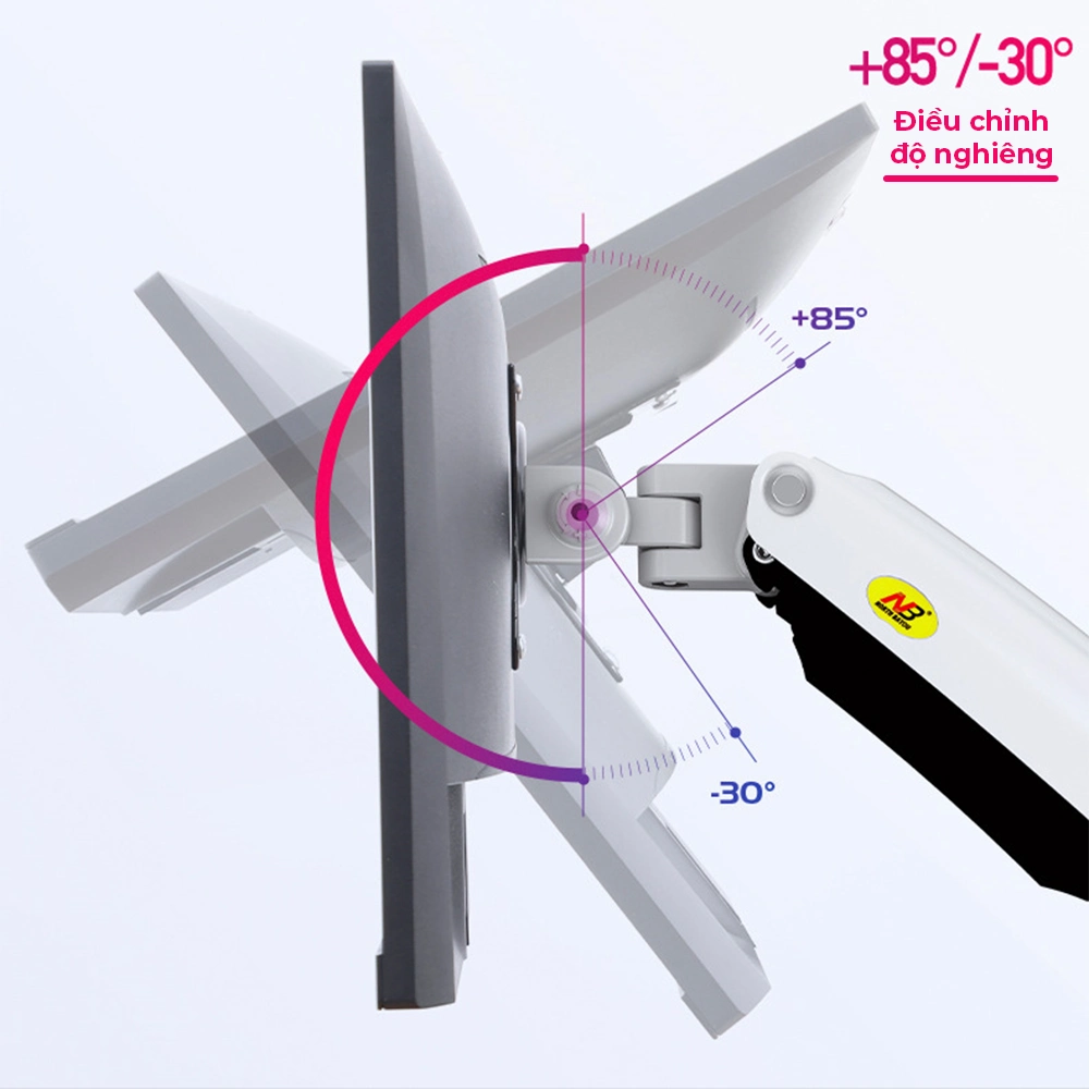 Giá Treo 2 Màn Hình Máy Tính NB F195A (19"- 32") Xoay Mọi Hướng