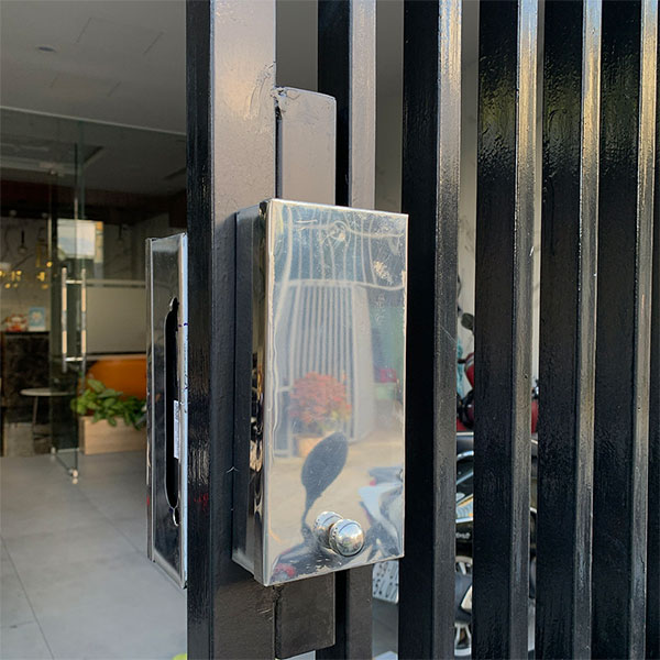 Hộp Inox Bảo Vệ Cho Khoá Cửa, Đầu Đọc - Dạng Dọc