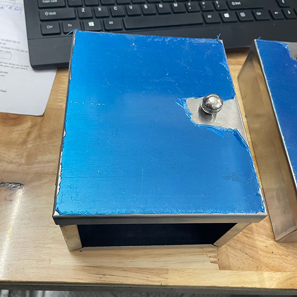 Hộp Inox Bảo Vệ Cho Khoá Cửa, Đầu Đọc - Dạng Ngang