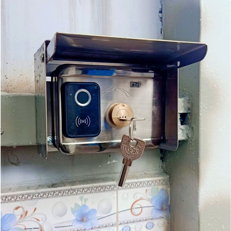 Hộp Inox Bảo Vệ Cho Khoá Cửa, Đầu Đọc - Dạng Ngang