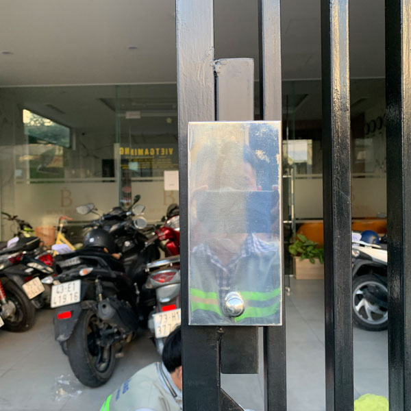 Hộp Inox Bảo Vệ Cho Khoá Cửa, Đầu Đọc - Dạng Dọc