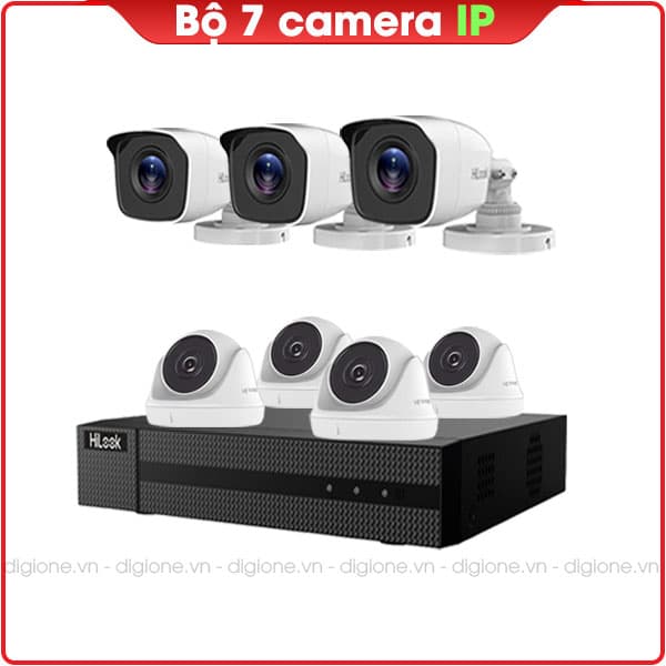 Bộ 7 Mắt Camera IP HILOOK 2.0mp
