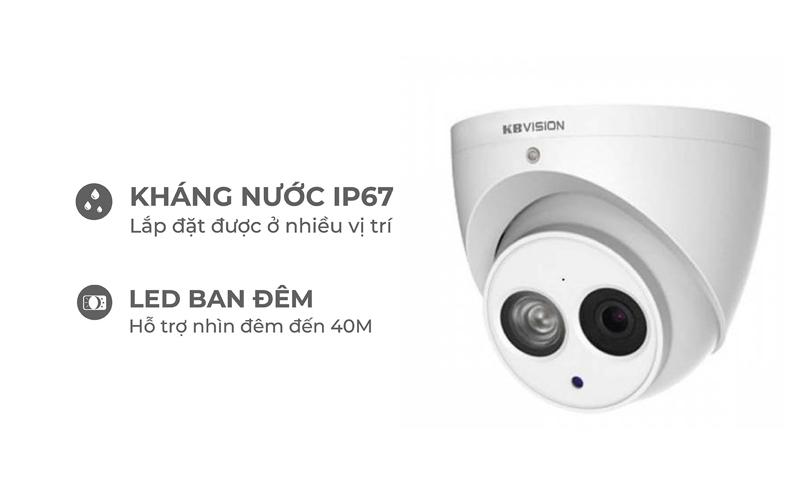 Camera Analog Kbvision KX-C2004S5-A 2.0MP