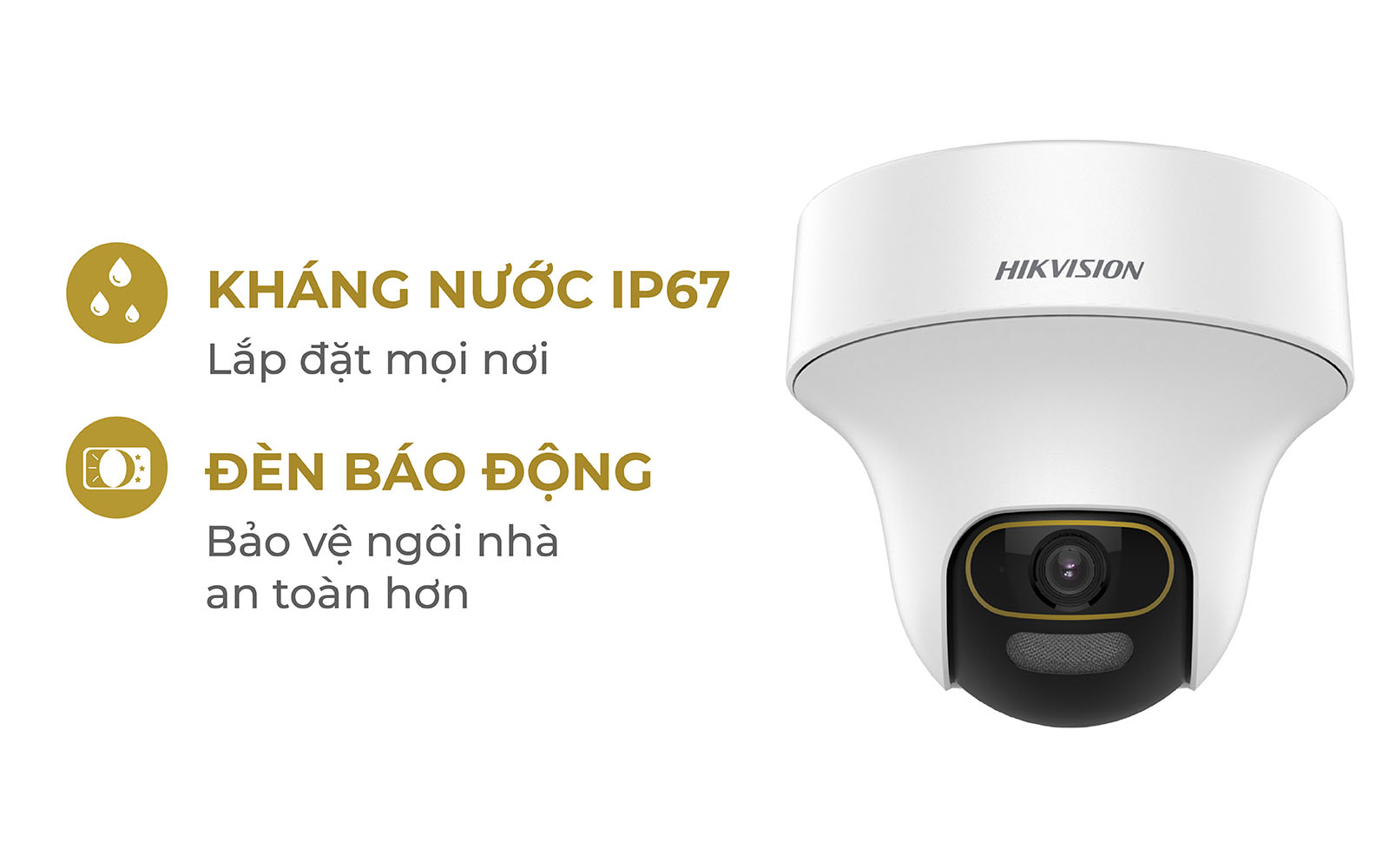 Camera Analog Hikvision DS-2CE70DF3T-PTS 2.0MP - có âm thanh