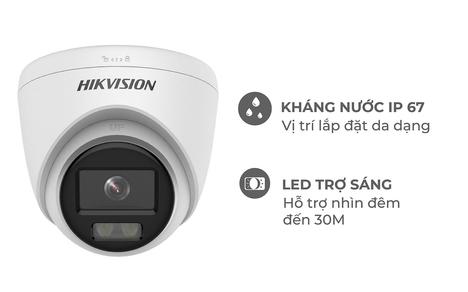 Camera Hikvision IP DS-2CD1327G0-LUF 2mp