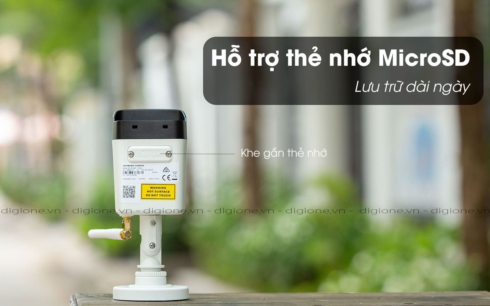 ipc-b120w Hỗ trợ thẻ nhớ