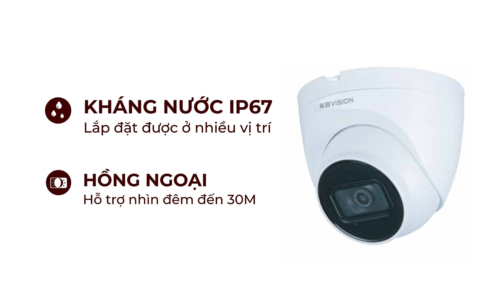 Camera IP Kbvision KX-A4111N3-A 4.0MP