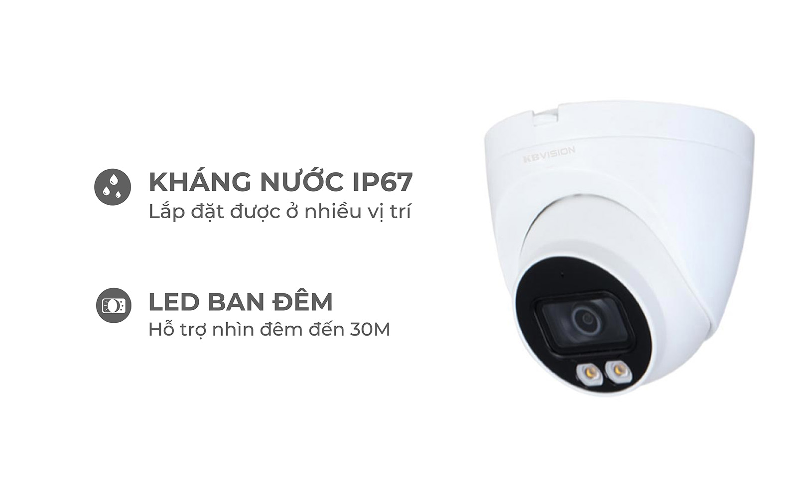 Camera IP Kbvision KX-CF2002N3-A 2.0MP