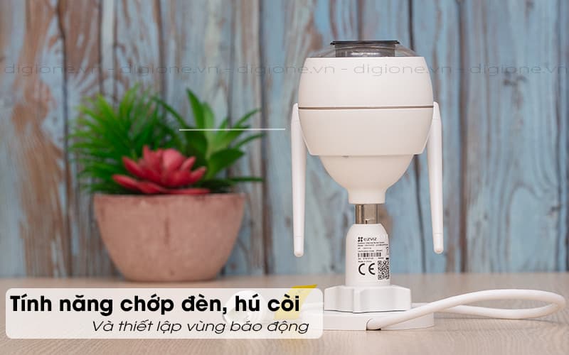 hú còi chớp đèn khi có đột nhập - ezviz c3x