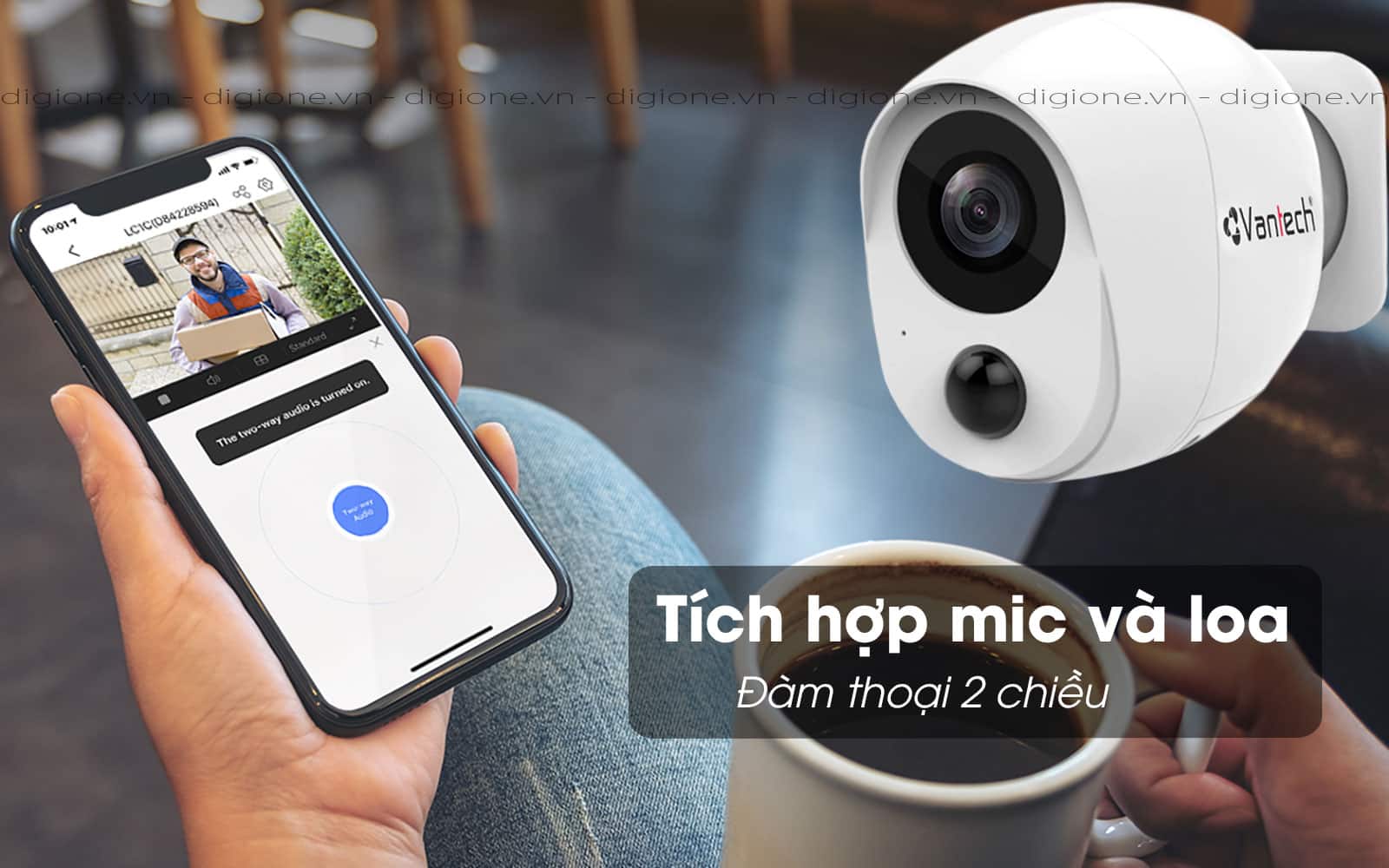 vp b7300pir, đàm thoại