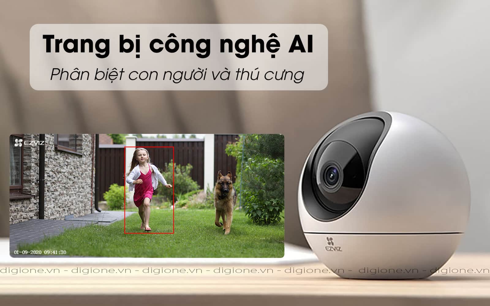 ezviz-c6 phát hiện con người