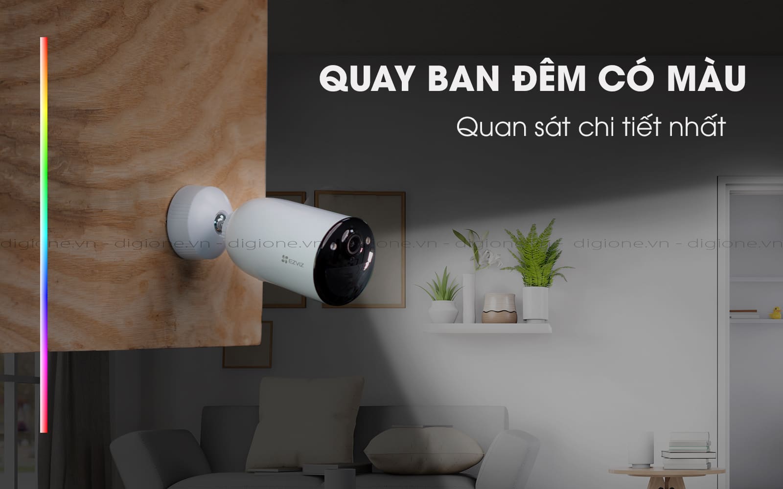 Camera Ezviz CS-CB3 Dùng Pin Năng Lượng Mặt Trời Có Màu Ban Đêm