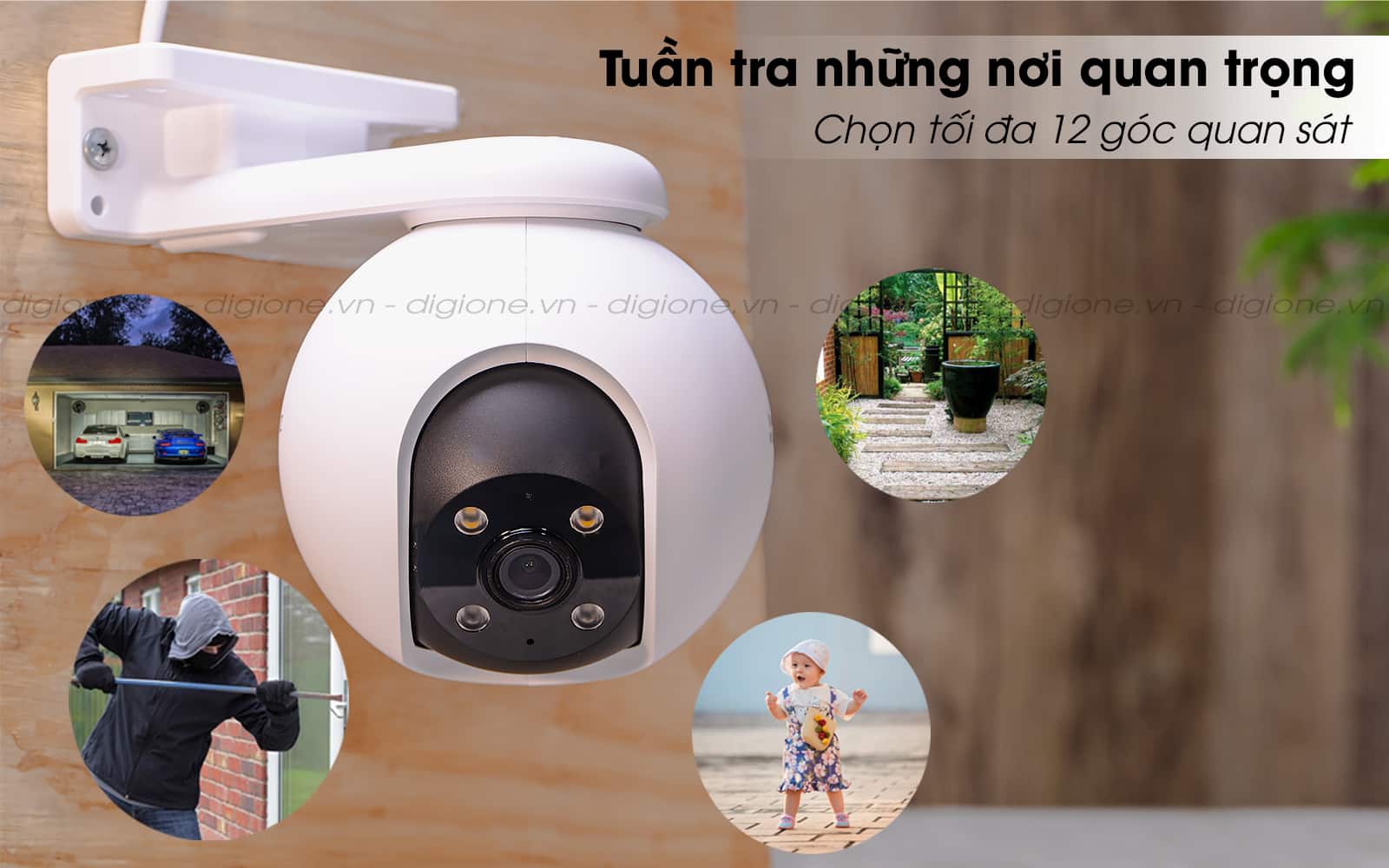 Camera Ezviz H8 Pro 3K góc nhìn 360