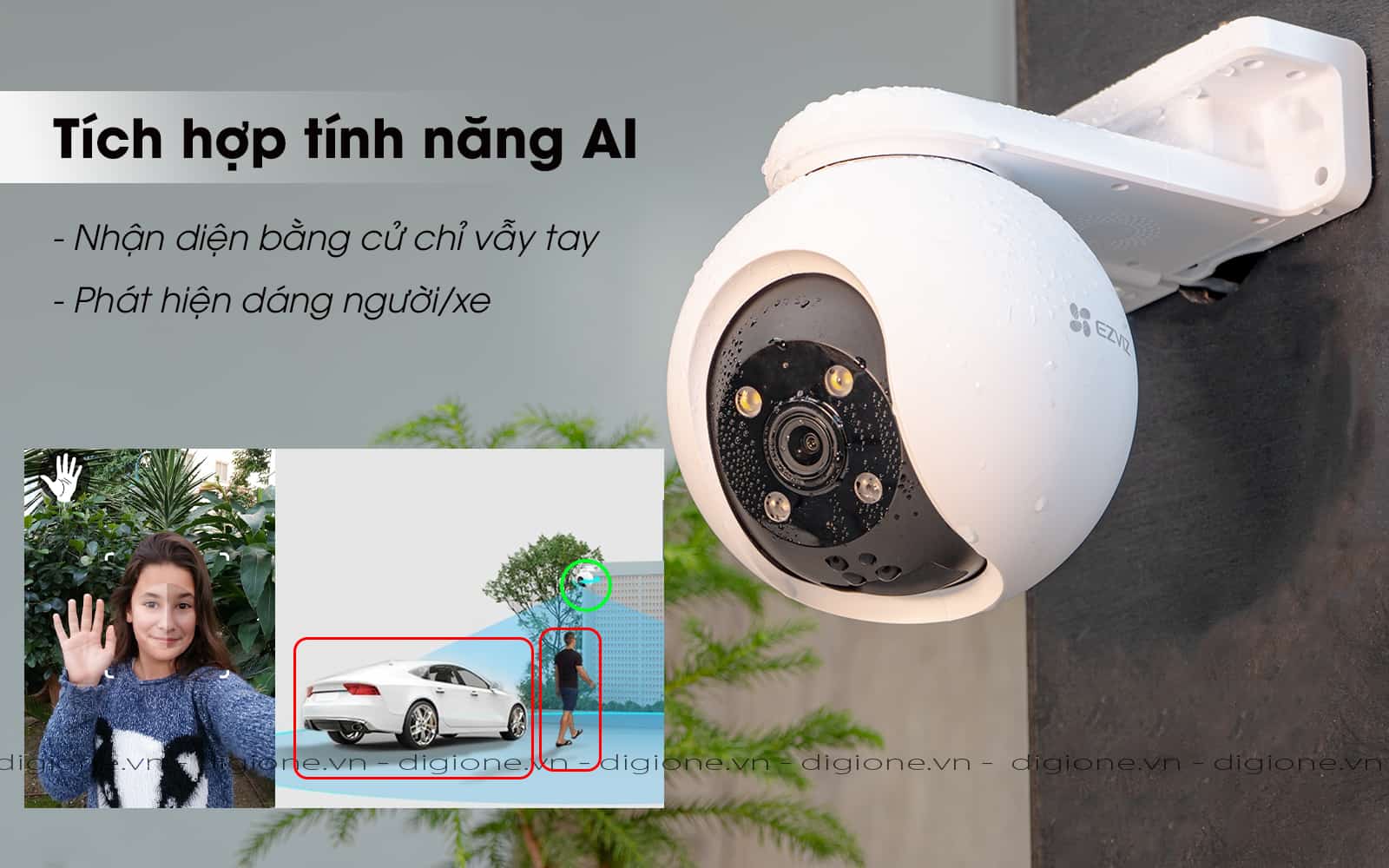 Camera Ezviz H8 Pro 3K tính năng AI