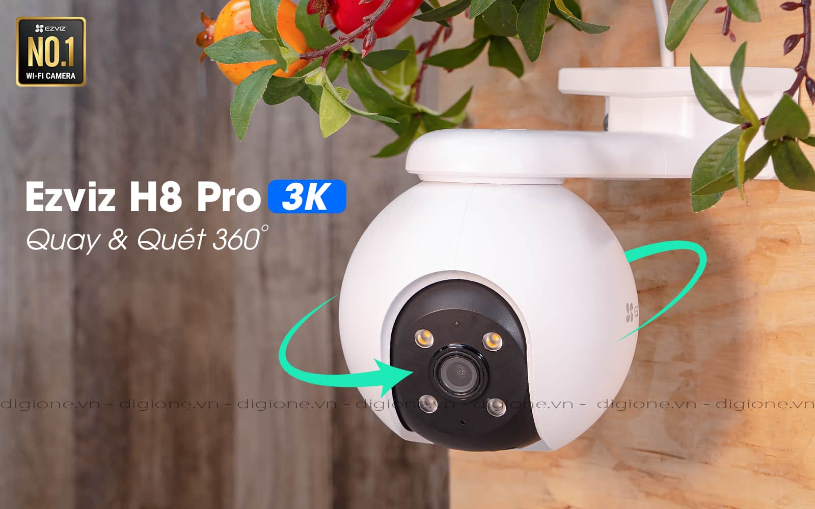 Camera Ezviz H8 Pro 3K quay 360 