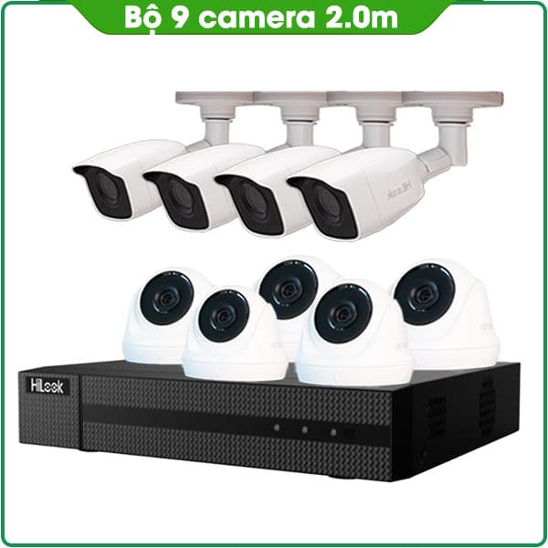 Bộ 9 Mắt Camera HILOOK 2.0mp