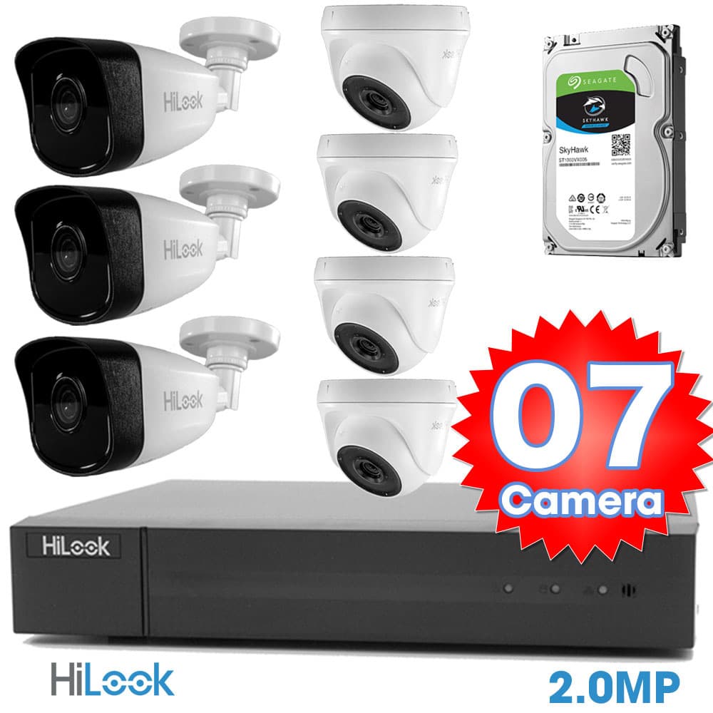 Bộ 7 Mắt Camera HILOOK 2.0mp