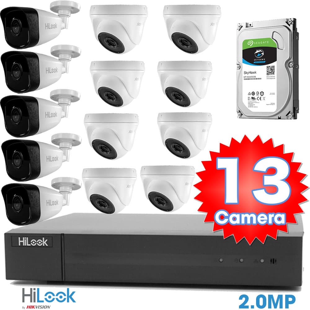 Bộ 13 Mắt Camera HILOOK 2.0mp