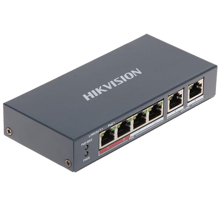 Bộ chia mạng Hikvision DS-2E0106P-E/M 4 Port