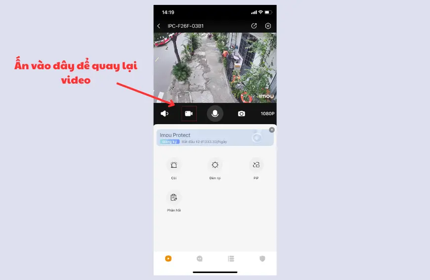 lưu video trên camera imou