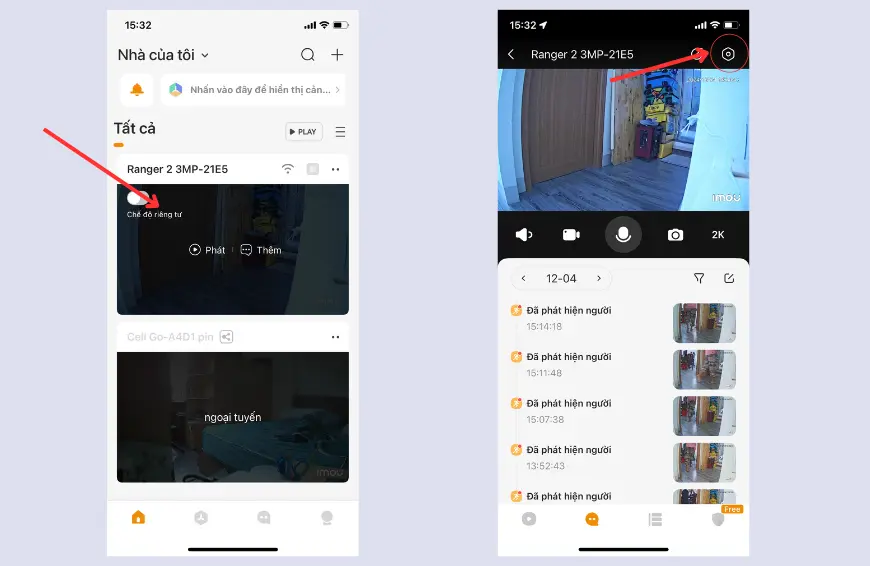 xoá camera imou khỏi tài khoản