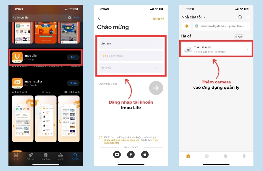 Cách tắt đèn camera Imou