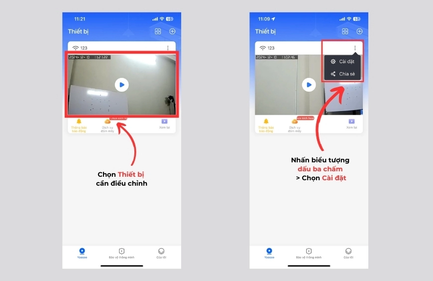 Thay đổi wifi cho camera Yoosee