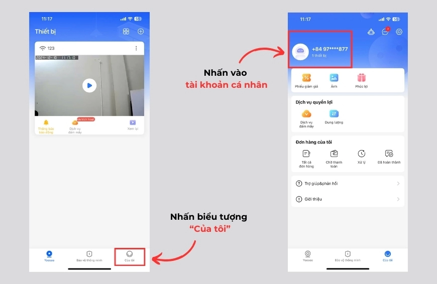 Cách thay đổi mật khẩu camera Yoosee