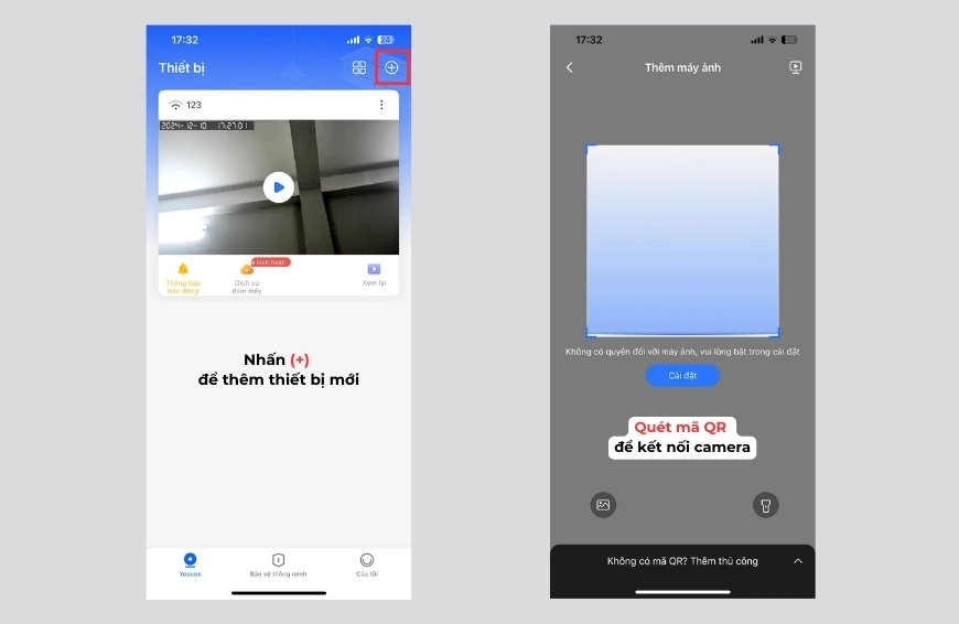 Cách cài 2 camera Yoosee trên 1 điện thoại