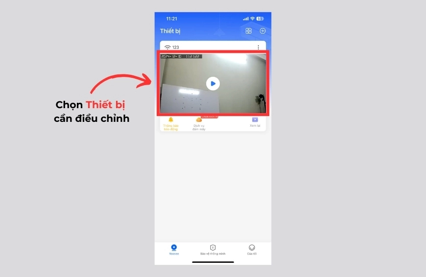 Tắt chế độ xoay của camera Yoosee