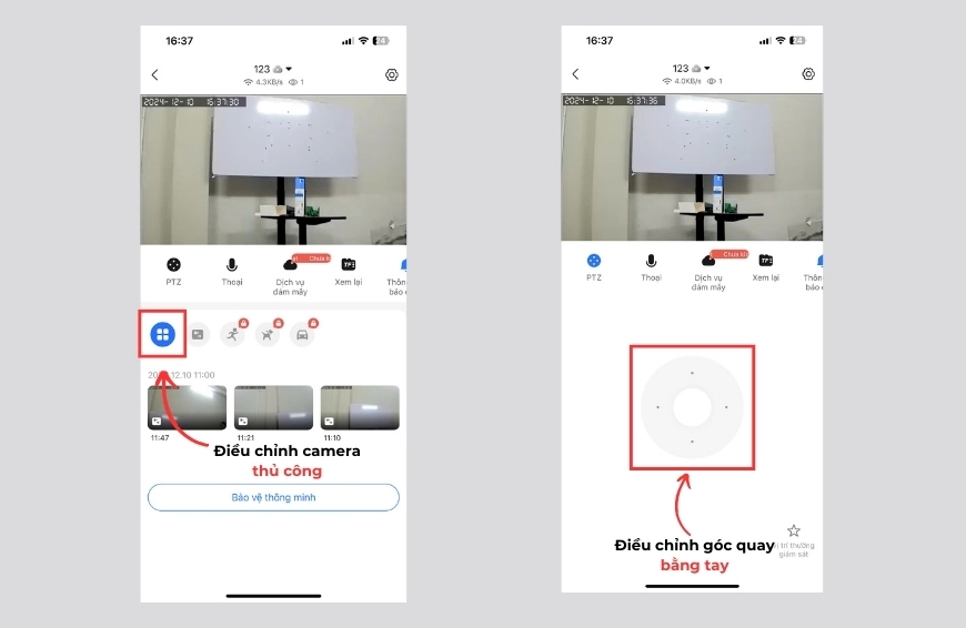 Tắt chế độ xoay của camera Yoosee