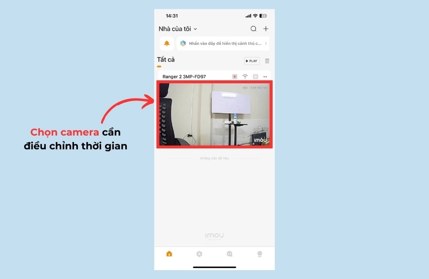 Camera Imou bị sai giờ