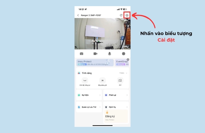 Chế độ riêng tư camera Imou