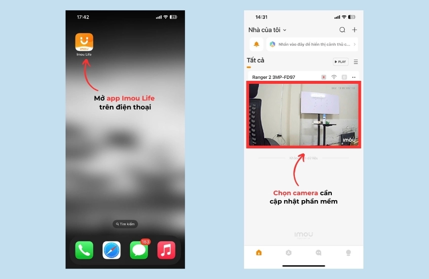 Camera Imou không xoay được