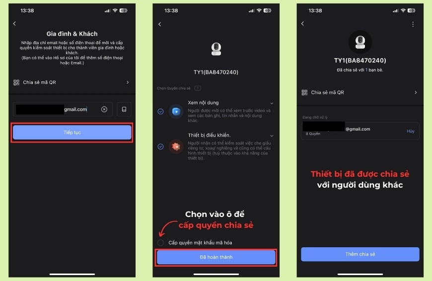 Cách chia sẻ camera Ezviz trên điện thoại