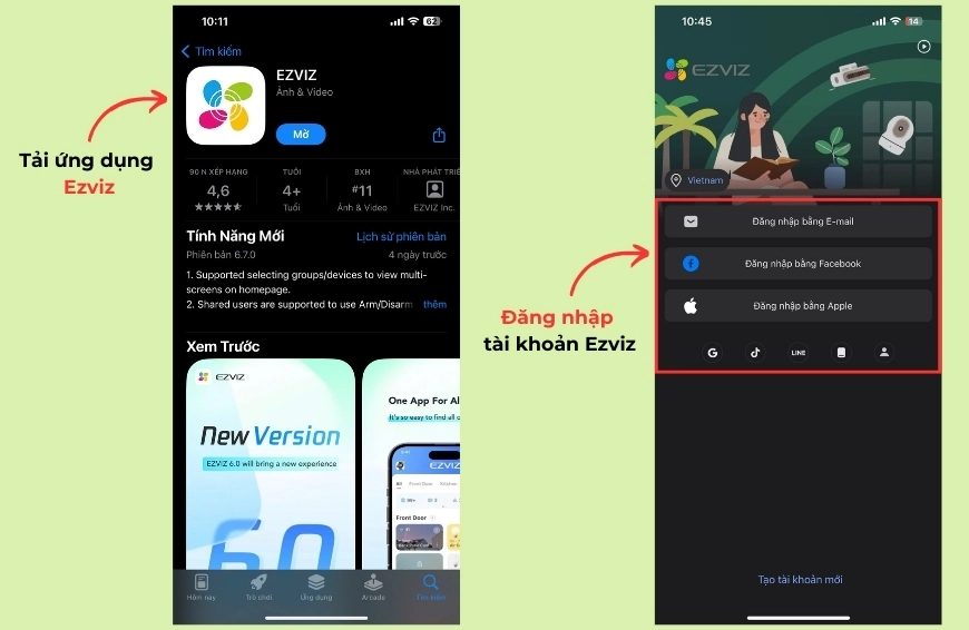 Hướng dẫn reset camera Ezviz
