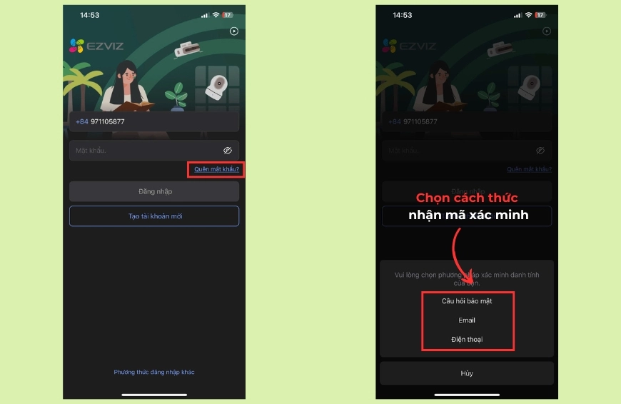 Mã xác minh camera Ezviz là gì