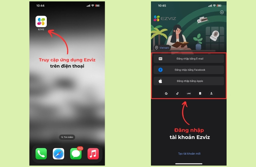 Cách xóa tài khoản Ezviz