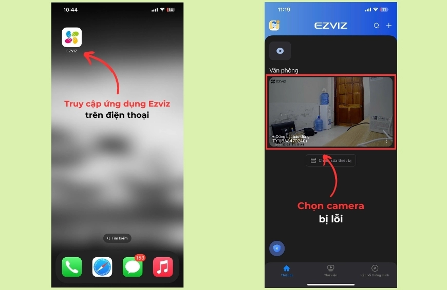 Nguyên nhân camera Ezviz bị ngoại tuyến