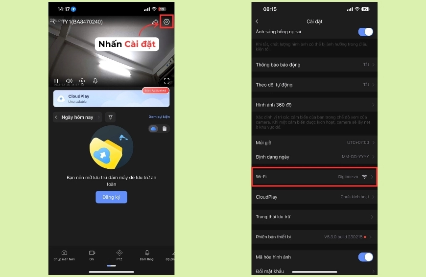 Nguyên nhân camera Ezviz bị ngoại tuyến